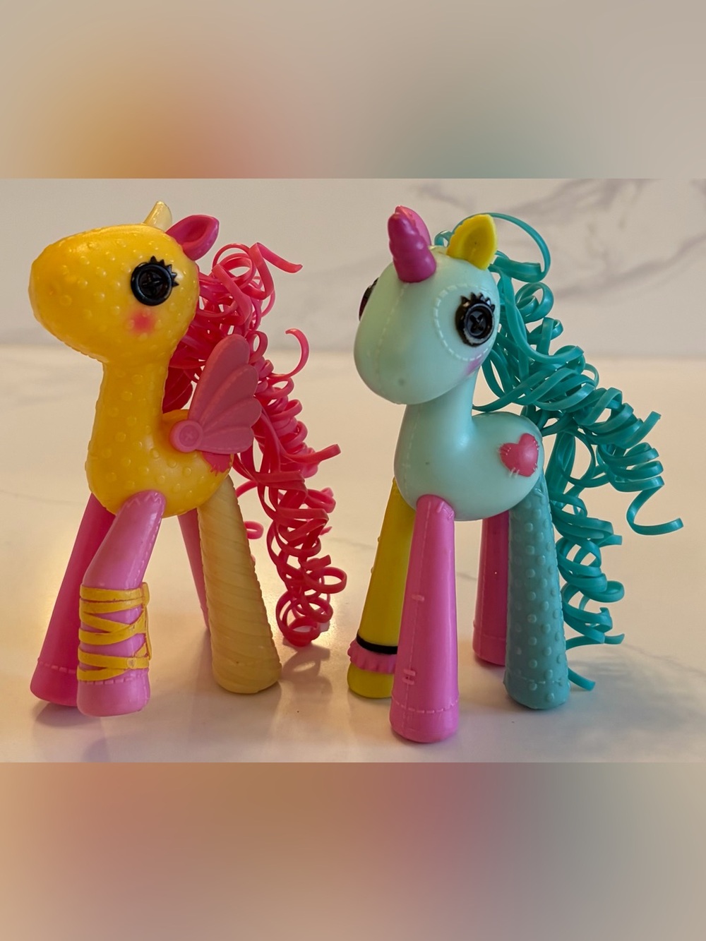 Lalaloopsy Mini Lala Oopsie Horse Figures: Macadamia and Cashew